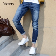 Vstarry 男士春秋款 弹力水洗牛仔裤