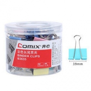 Comix 齐心 长尾夹 19mm 40个