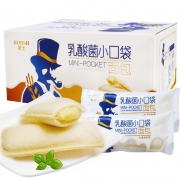 线下商超有售、日期新鲜：豪士 乳酸菌酸奶口袋面包 680g