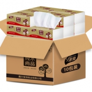 【10包】家庭实惠装原木纸巾