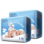 homebaby 家得宝 婴儿纸尿裤  S码 64片 *2件 70.2元包邮（合35.1元/件）