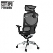京东PLUS会员：Hbada 黑白调 161BM 人体工学椅 黑色 1998元
