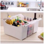 当当优品 滑轮式夹缝餐厨收纳盒 2个装