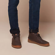 值哭！限43码，Clarks 其乐 Oakland Rise 男士牛皮系带休闲短靴