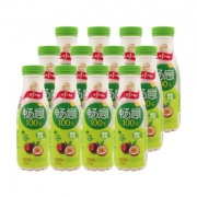 伊利 畅意100% 百香果味 乳酸菌饮品 330ml*12瓶 26.9元包邮 10月到期