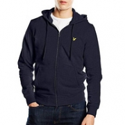 Lyle & Scott 苏格兰金鹰 男士纯棉带帽拉链外套 S码