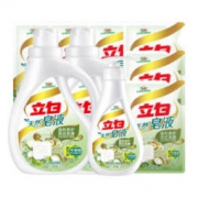 立白 天然皂液洗衣液2.5kg*2瓶送500g*8袋新老包装随机发货 天然温和 深洁易漂 *2件