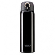 京东PLUS会员： 富光 WFZ1013-500 轻量级便携不锈钢真空保温杯 500ml 黑色 *2件