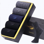 CARTELO 卡帝乐鳄鱼 C227D10871 男女士棉袜 3双混色袋装 7.9元（需用券）