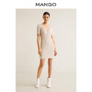 21日0点：MANGO 43065780 女士棉质混纺连衣裙