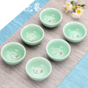 3日0点：杰艺  青瓷鱼杯   6只装 5.9元（需用券）