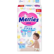 限用户：Merries 妙而舒 婴儿纸尿裤 L54片 4包 240.23元含税包邮