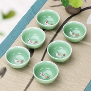 6日0点：豹霖 年年有鱼品茗杯 6只 5.8元（需用券）