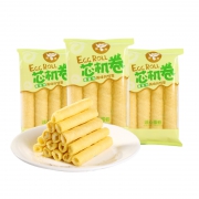 ￥17.98 榴莲味蛋卷注心60支（15包约400g）*2