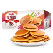 限地区：真食惠 铜锣烧红豆味夹馅蛋糕1050g
