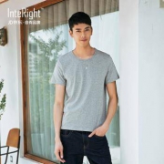 限尺码：INTERIGHT 男款净色棉T恤