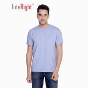 限尺码：INTERIGHT 男士圆领短袖T恤 蓝色 M码