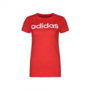 adidas 阿迪达斯 CF7295红色 女大童短袖T恤 *2件
