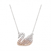 88VIP：SWAROVSKI 施华洛世奇 Iconic Swan 5215034 大号渐变天鹅项链 331.55元包邮包税（限200件）