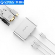 ORICO 奥睿科 Type-c扩展坞 RCNB灰