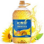 长寿花 压榨一级食用油 清香葵花籽油4L *2件