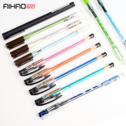 AIHAO 爱好 全针管中性笔 黑色 0.5mm 6支 2.9元包邮（需用券）