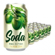名仁 苏打汽水 青梅味 330ml*24罐 *3件