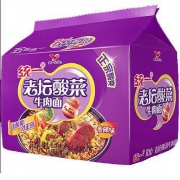 统一100 老坛酸菜牛肉面121g*5包