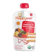 Happy Baby 禧贝 有机牛肉蔬菜藜麦果泥 3段 113g *10件