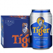 有券的上：TIGER 虎牌 啤酒 原味 330ml*24听 *2件 154.7元（双重优惠）