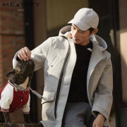 MECITY 514267 男士中长款大衣外套