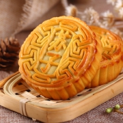 1斤五个装中秋黑芝麻月饼味淘居