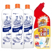 威猛先生 洁厕液 480g*3瓶 送威王洁厕液1瓶 500g 15.9元包邮（需用券）