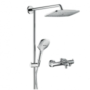 京东PLUS会员、装修党：hansgrohe 汉斯格雅 26777007 双飞雨240超大顶喷恒温花洒套装 3099元包邮