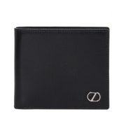 Ermenegildo Zegna 杰尼亚 男士黑色皮质短款钱包钱夹 71 E1177Z PLM NER 877元包邮