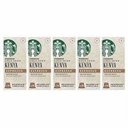 Starbucks 星巴克 肯尼亚胶囊咖啡 兼容Nespresso咖啡机（5包，共50个胶囊）