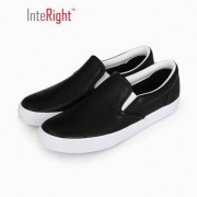 INTERIGHT 头层牛皮 男士低帮套脚皮鞋