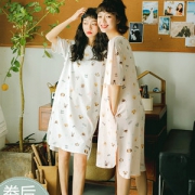 婷谷孕妇女士纯棉短袖家居服睡衣裙 券后35元包邮