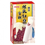 京东PLUS会员：meiji 明治 炼乳红豆雪糕 64g*6支 *5件 94元包邮（双重优惠）