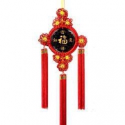 金福祥 桃木福字挂件 中国结 65*26cm 含13cm桃木