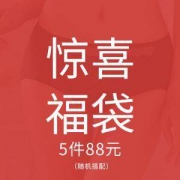 8日0点：GUJIN 古今 惊喜福袋 女士内裤5条装