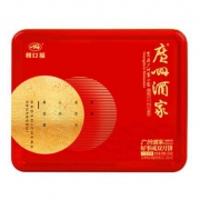 中秋好礼：广州酒家 广式双黄纯白莲蓉月饼礼盒650g *2件