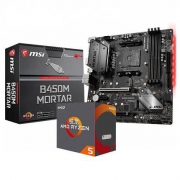 16点开始： AMD 锐龙 R5 3600 CPU处理器+MSI 微星 B450M MORTAR 迫击炮 主板 板U套装
