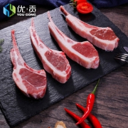 优贡 冷冻生鲜法式有机羊肋排 200gx4件 赠100g