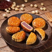 乐微 广式月饼 50g*8枚 8饼8味 9.9元包邮