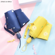 ￥24.8 【全自动一键开收】少女心不锈钢黑胶雨伞