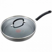 T-fal 特福 E91897 硬质阳极氧化带火红点不粘煎锅 含盖