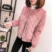 ￥49 反季棉衣女秋冬季新款金丝绒外套