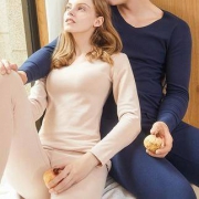 柠檬印象 8280/8550 男/女无痕加绒睡衣套装