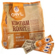 OWL 猫头鹰 炭烧系列 三合一速溶咖啡 奶味 500g（25条） *2件